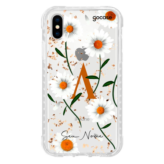 Capinha para celular Inicial com Margaridas