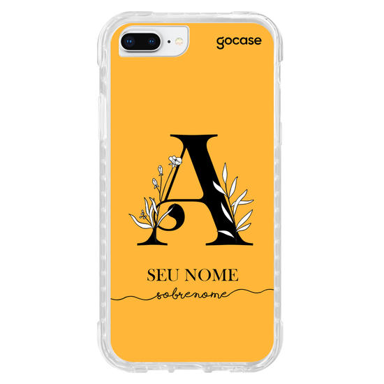 Capinha para celular Inicial com Ramos Black