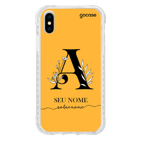 Capinha para celular Inicial com Ramos Black