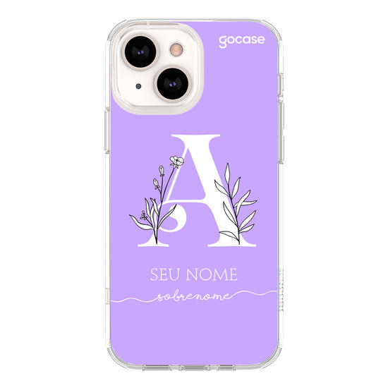 Capinha para celular Inicial com Ramos White
