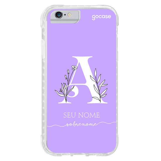 Capinha para celular Inicial com Ramos White