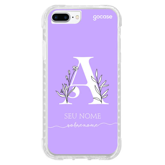 Capinha para celular Inicial com Ramos White