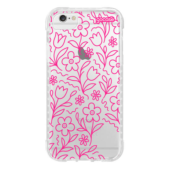 Capinha para celular  Inicial com Tulipas Lineart