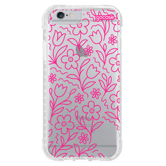 Capinha para celular  Inicial com Tulipas Lineart
