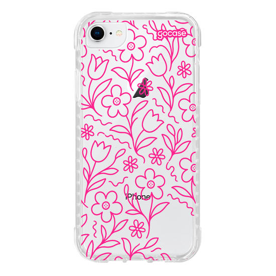 Capinha para celular  Inicial com Tulipas Lineart