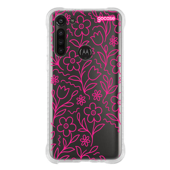 Capinha para celular  Inicial com Tulipas Lineart
