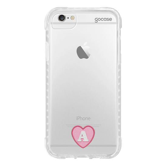 Capinha para celular  Inicial Coração Patch