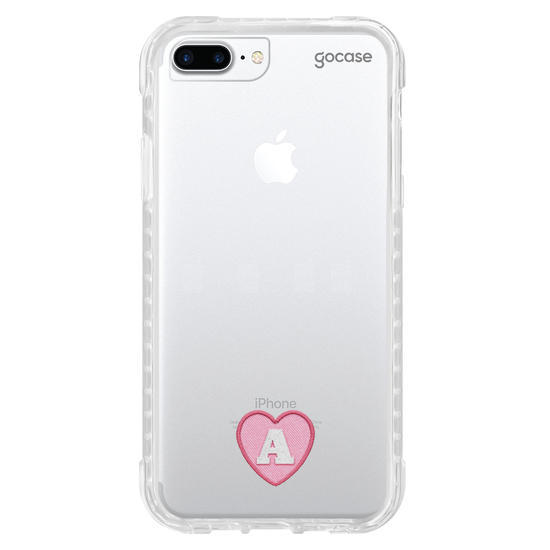 Capinha para celular  Inicial Coração Patch