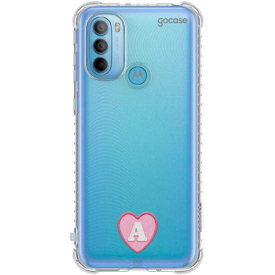 Capinha para celular  Inicial Coração Patch