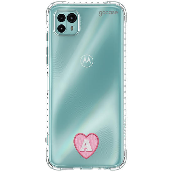 Capinha para celular  Inicial Coração Patch