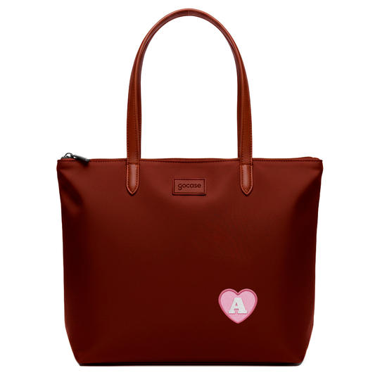 Tote Shopper -  Inicial Coração Patch