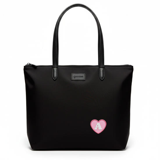 Tote Shopper -  Inicial Coração Patch