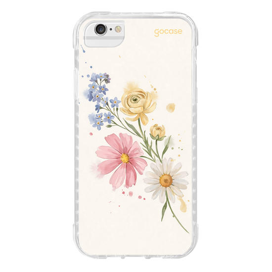 Capinha para celular  Iniciais de Margaridas