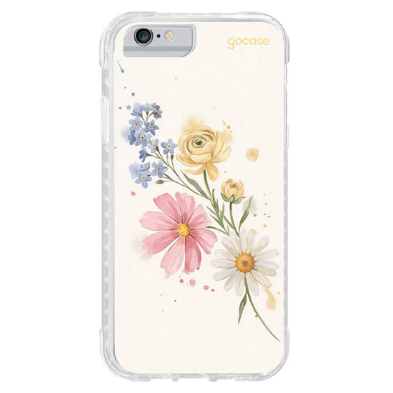 Capinha para celular  Iniciais de Margaridas