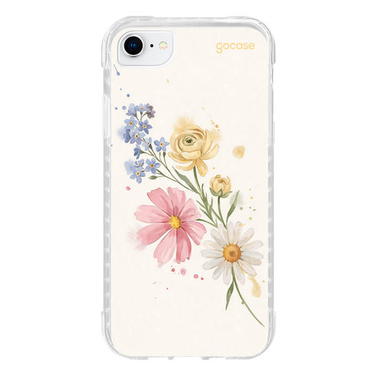 Capinha para celular  Iniciais de Margaridas