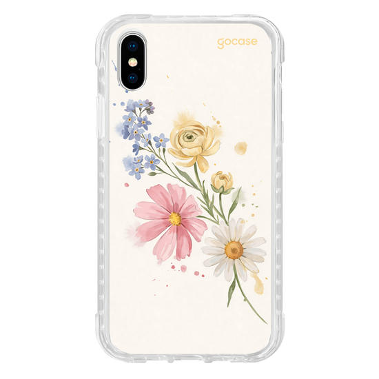 Capinha para celular  Iniciais de Margaridas