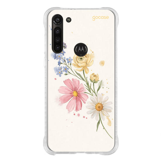 Capinha para celular  Iniciais de Margaridas