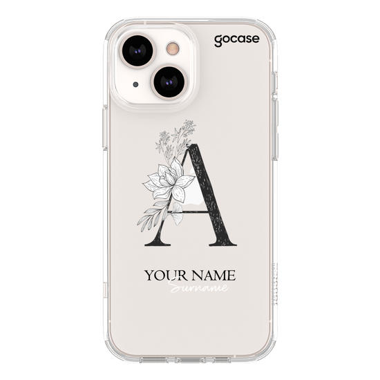 Initial in Flowers Phone Case