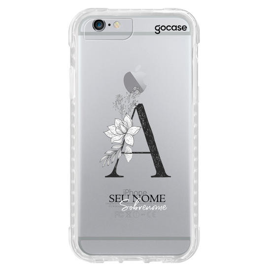 Capinha para celular Inicial em Flores