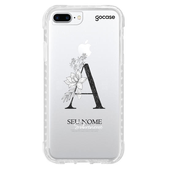 Capinha para celular Inicial em Flores