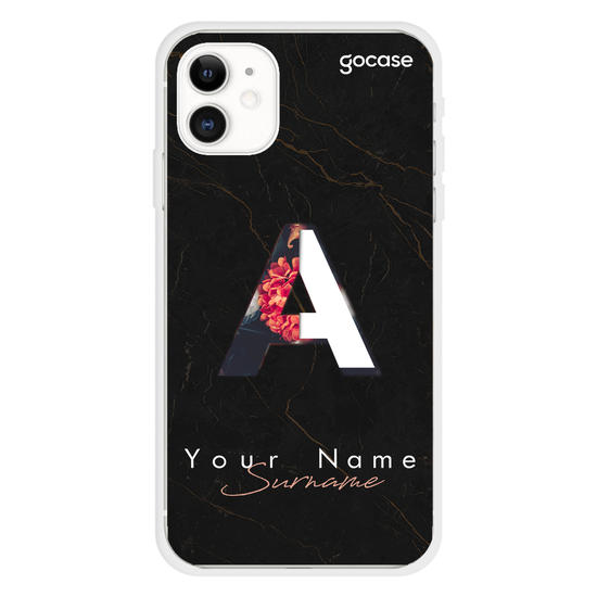 Inicial Fancy Flowers Phone Case