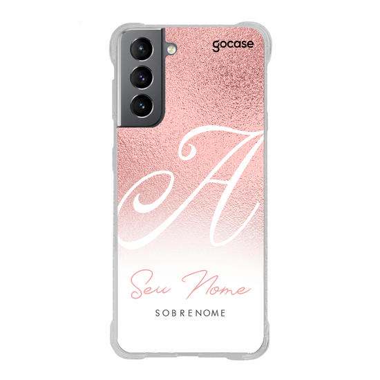 Capinha para celular Inicial Fancy Rosé