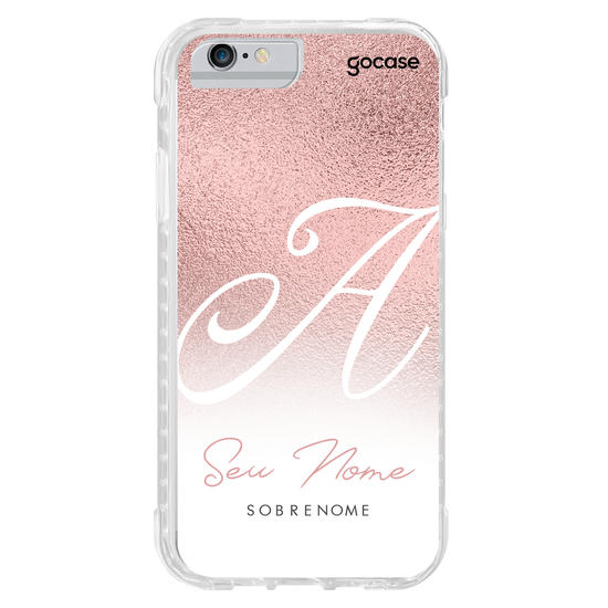 Capinha para celular Inicial Fancy Rosé