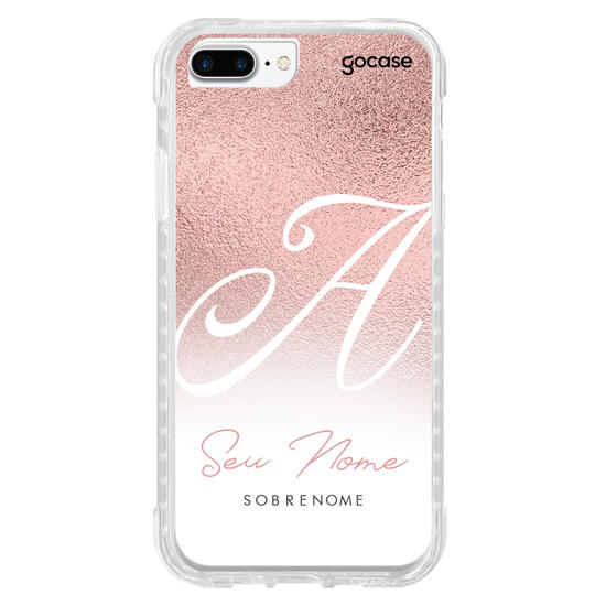 Capinha para celular Inicial Fancy Rosé