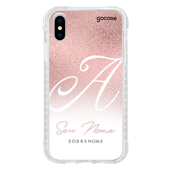 Capinha para celular Inicial Fancy Rosé