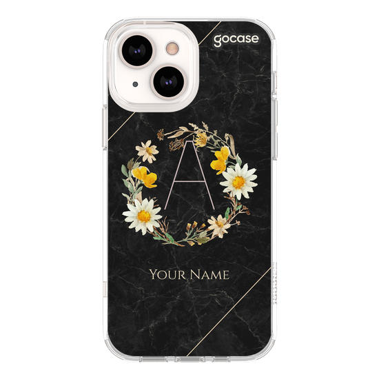 Initial Floral Fancy Phone Case