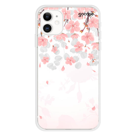 Inicial Glitter Jardim Vertical Phone Case