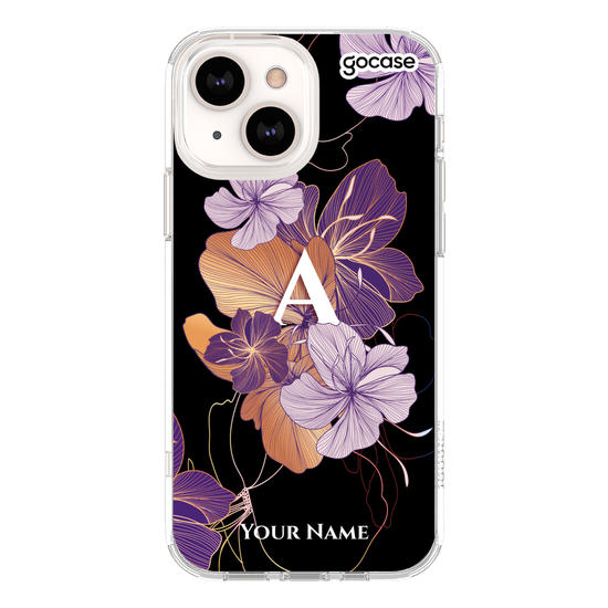 Initial Floral Lines Phone Case