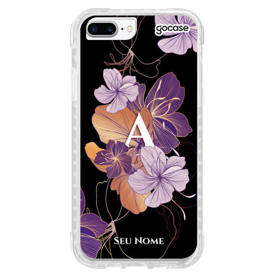 Capinha para celular Inicial Linhas Florais