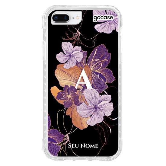 Capinha para celular Inicial Linhas Florais