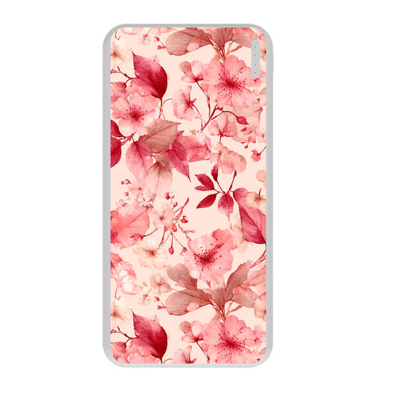 Carregador Portátil Fast Charge - Inicial Rosê Flowers