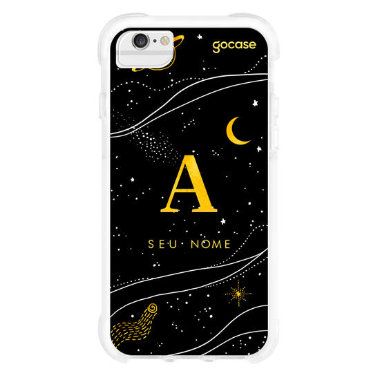 Capinha para celular Inicial Universo Dourado