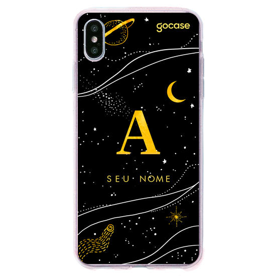 Capinha para celular Inicial Universo Dourado