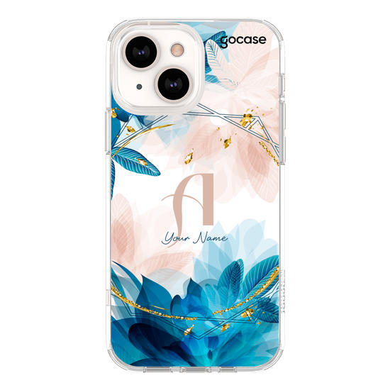 Initial Glam Flower Phone Case