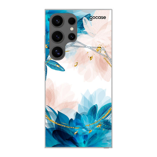Initial Glam Flower Phone Case