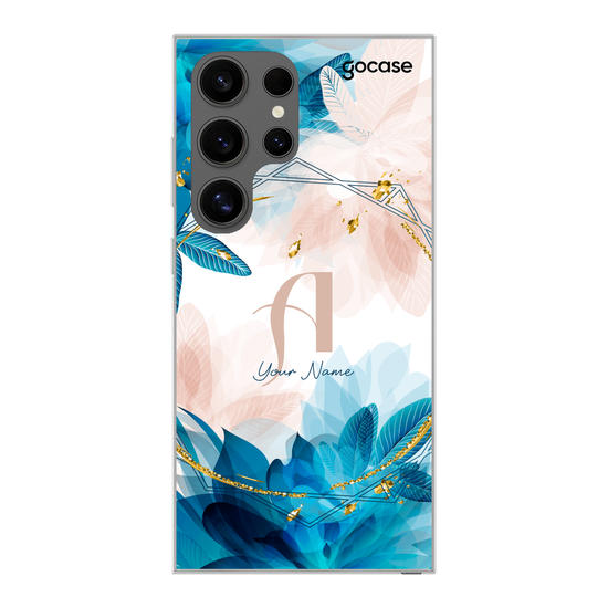 Initial Glam Flower Phone Case