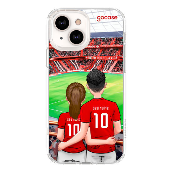 Capinha para celular Internacional - Casal Colorado