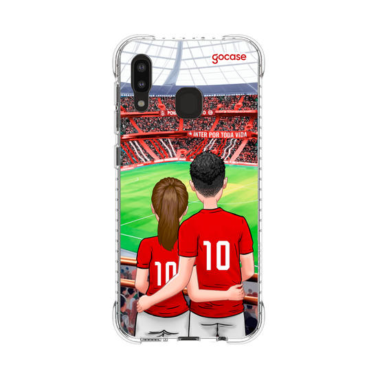 Capinha para celular Internacional - Casal Colorado