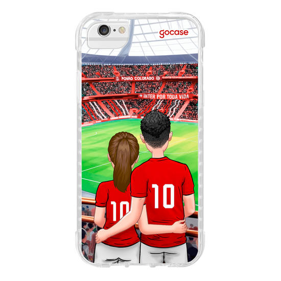 Capinha para celular Internacional - Casal Colorado