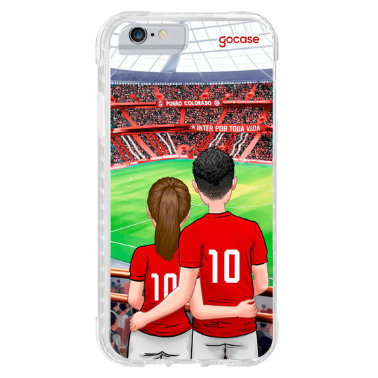Capinha para celular Internacional - Casal Colorado