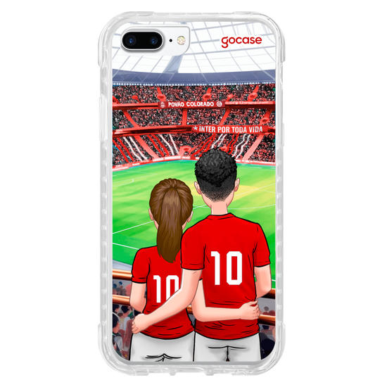 Capinha para celular Internacional - Casal Colorado