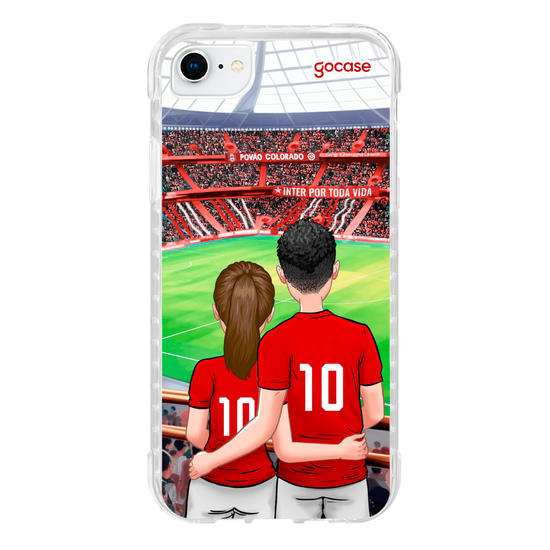 Capinha para celular Internacional - Casal Colorado