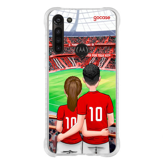 Capinha para celular Internacional - Casal Colorado
