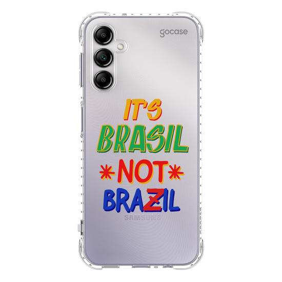 Capinha para celular  It's Brasil Not Brazil