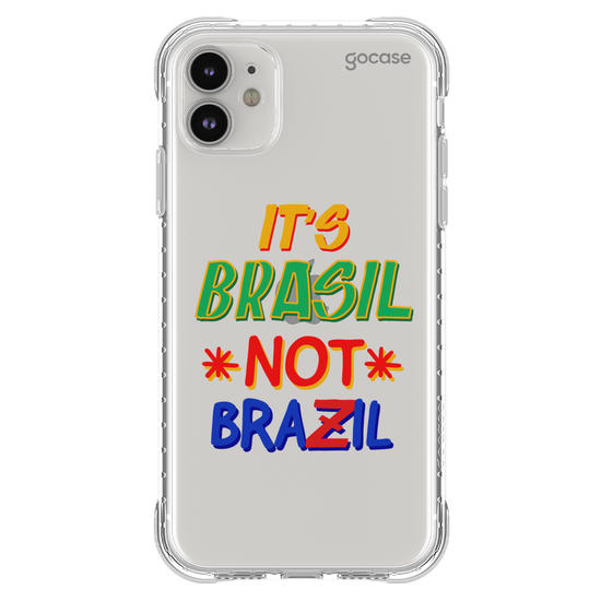 Capinha para celular  It's Brasil Not Brazil