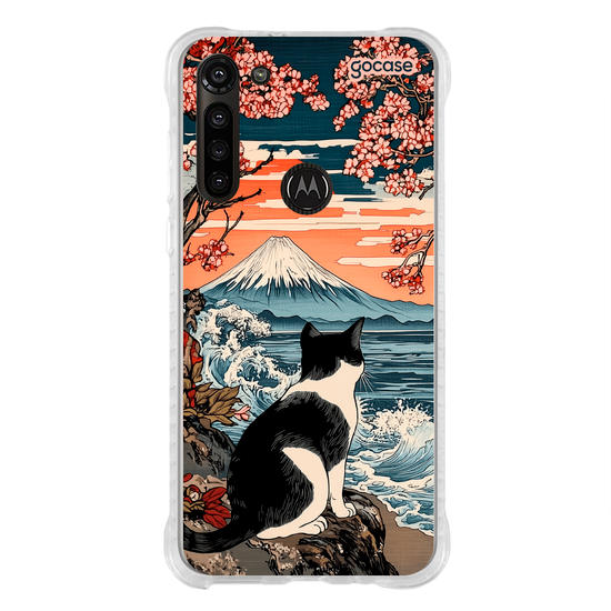Capinha para celular  Japan Cat